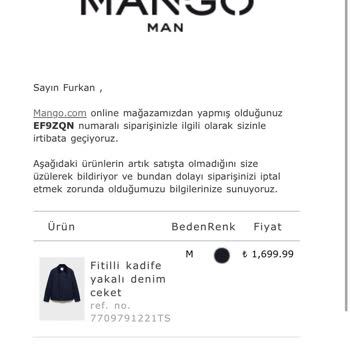 Stokta Var Gözüken Ürün Siparişim Neden İptal Edildi?