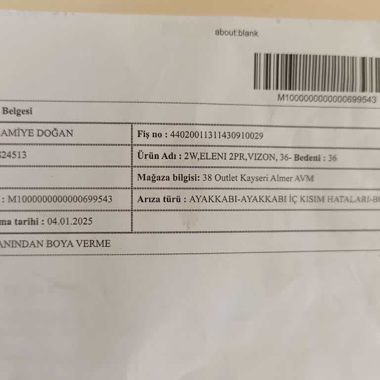 FLO Outlet'ten Aldığımız Botların Boya Sorunu Ve İade Talebimizin Reddedilmesi