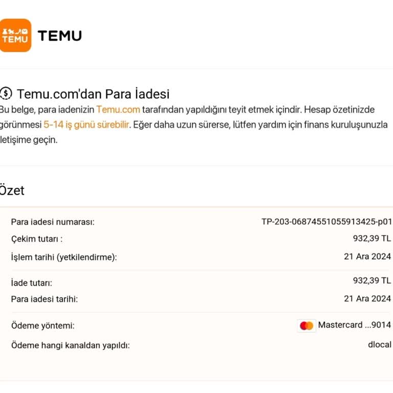 Temu Garanti Bankası Kredi Kartı İade Sorunu: İki Aydır Çözülmeyen Mağduriyet