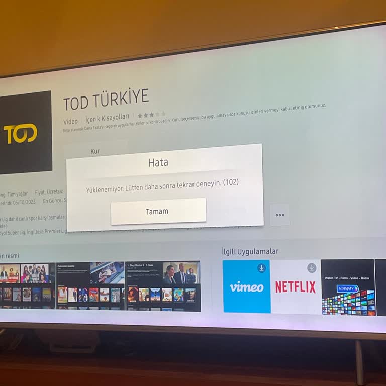 Samsung Televizyonumda Uygulama İndirme Sorunu