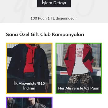 DeFacto Gift Club Puanlarımı Kullanamıyorum