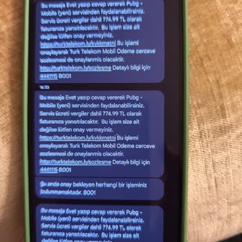 Oğlumun Bilgisi Dışında Yapılan Yüksek Fatura Ve Onaysız Mobil Ödeme
