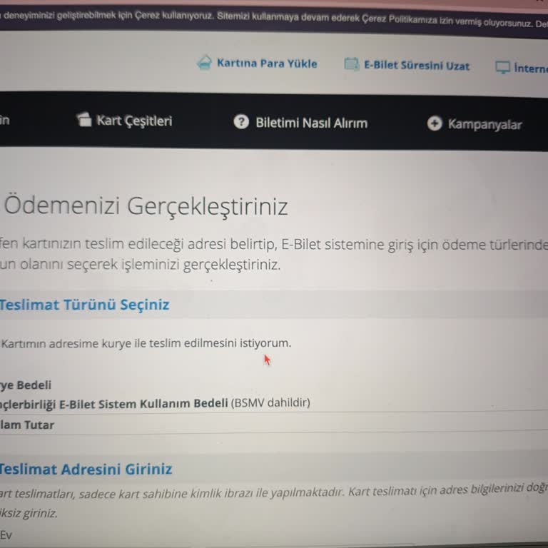 Yüksek Kurye Ücreti Ve Kartsız Giriş İmkansızlığı