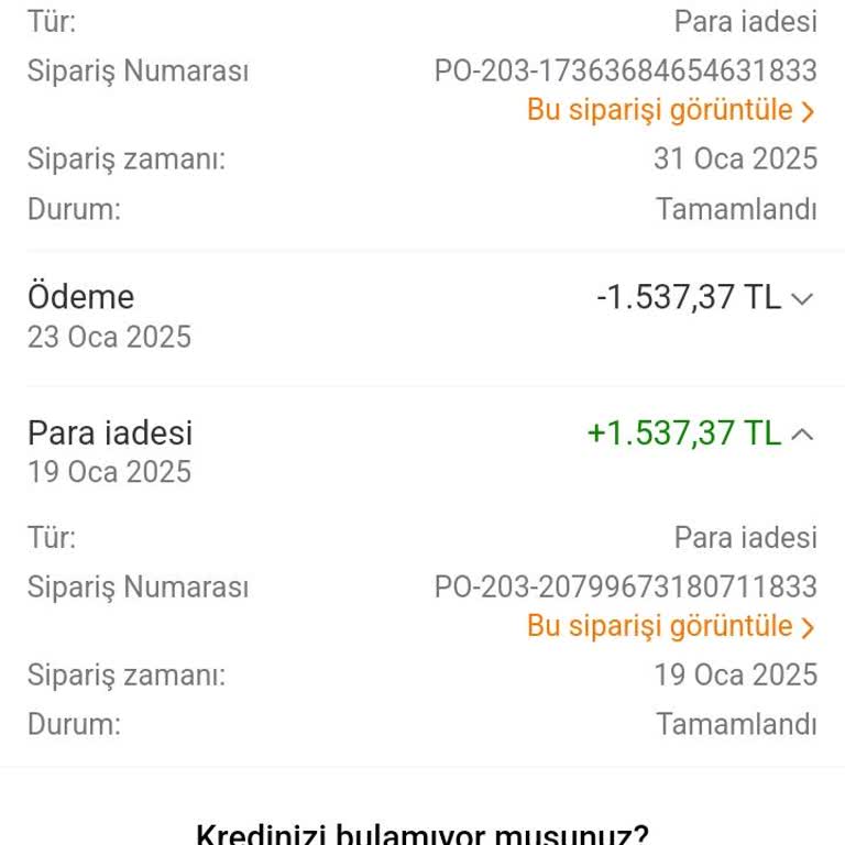 Geciken İade Süreci Ve Müşteri Mağduriyeti