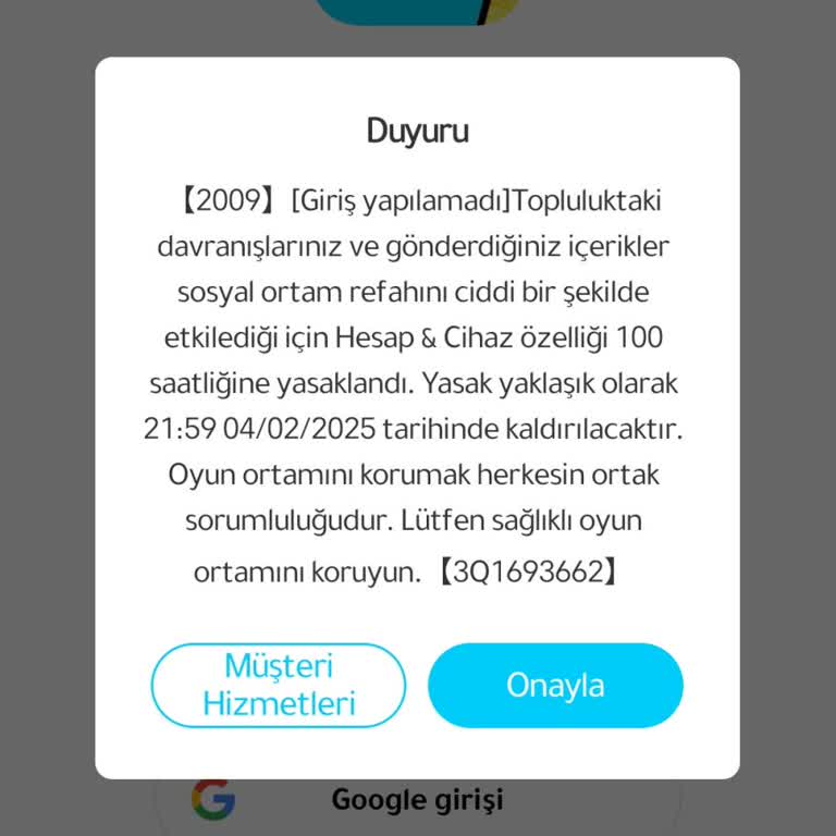 Kalıcı Cihaz Banı Hatası: Hesabımın Açılmasını İstiyorum