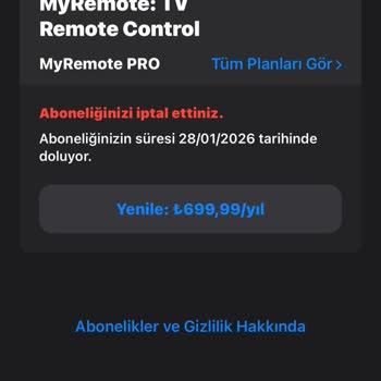 Uygulama Abonelik Ücreti Sorunu