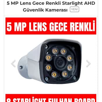 Lemax Güvenlik Gece Renkli Kamera Beklerken Siyah Beyaz Geldi