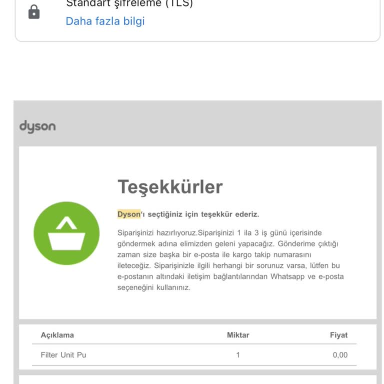Dyson Müşteri Hizmetleri Ve Stok Sorunu
