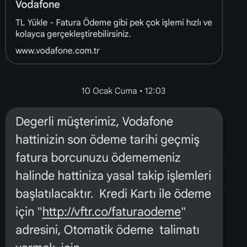 Vodafone'un Haksız Fatura Uygulaması