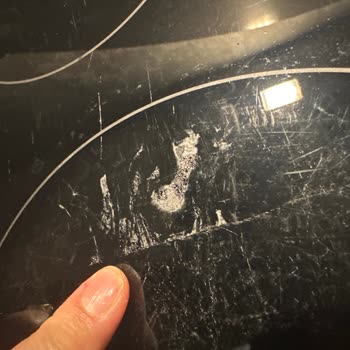 Arçelik Ocak Camı Eriyor Ve Çiziliyor