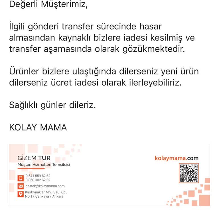 Kayıp Gönderi Ve İletişimsizlik Sorunu