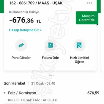 Garanti BBVA Faiz Komisyon Kesintisi!