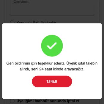 Üyelik İptali Ve Geri Ödeme Talebi