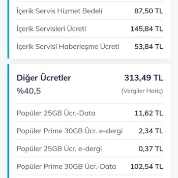 İçerik Servisi Ücreti Hatası