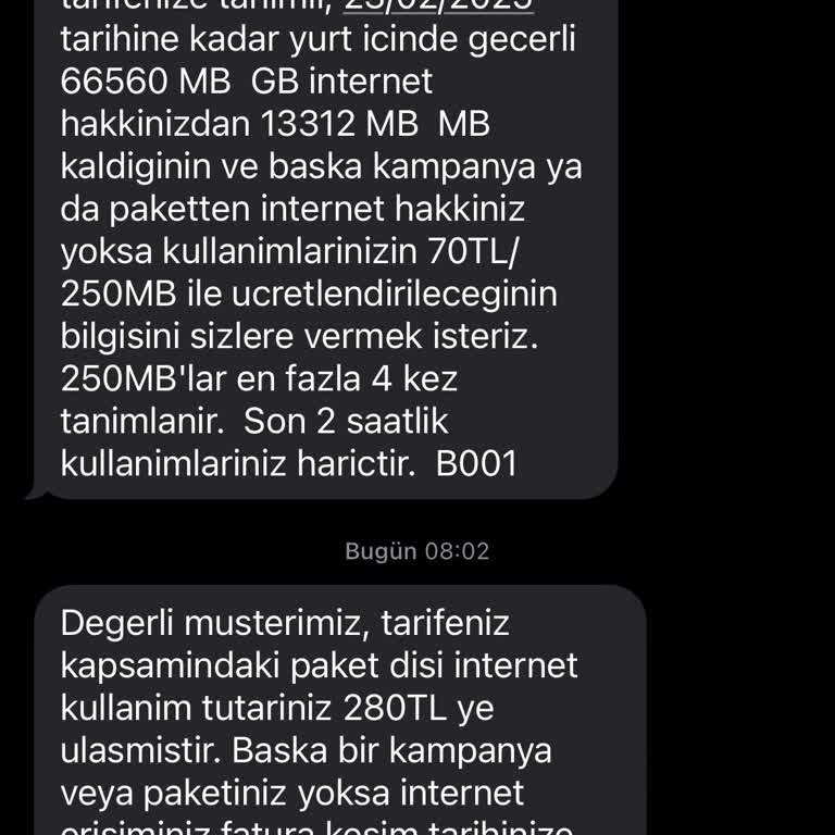 Mobil İnternet Paketi Hızla Tükeniyor
