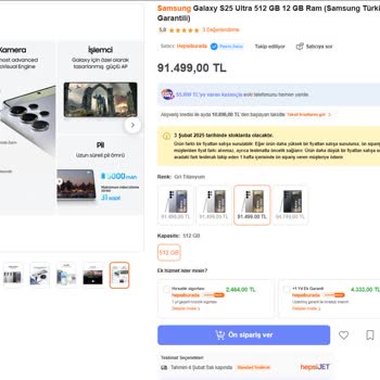 Samsung S25 Ultra Ön Sipariş Sürecinde Yaşanan Stok Ve Teslimat Sorunları