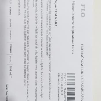 Kışlık Botun Kısa Sürede Parçalanması Ve FLO'nun Yetersiz Çözümü