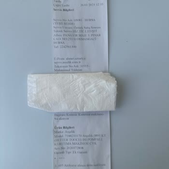 Servis Süreci Ve İletişim Problemleriyle Karşılaşılan Kurutma Makinesi Arızası