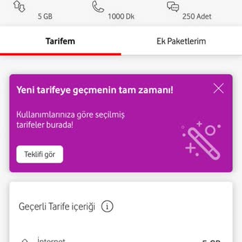 Vodafone Tarife Değişikliği Ve Fahiş Fiyat Artışı