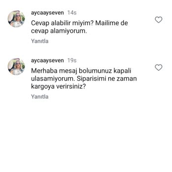 Sipariş Sonrası İletişim Sorunu Ve İade Talebi