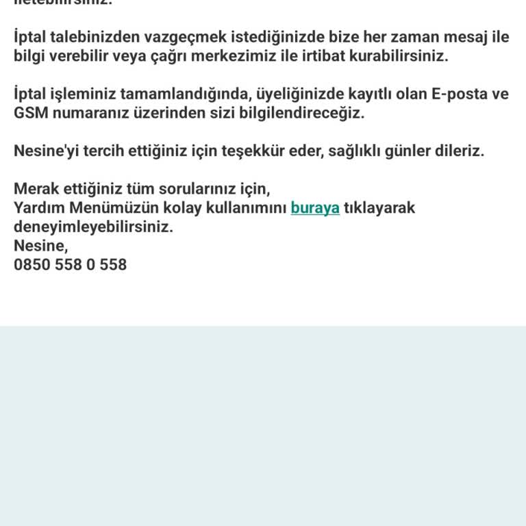 Üyelik İptali Talebim Gecikiyor