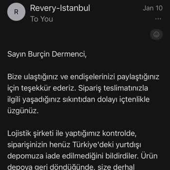 Teslim Edilemeyen Ürün Ve İletişim Sorunları