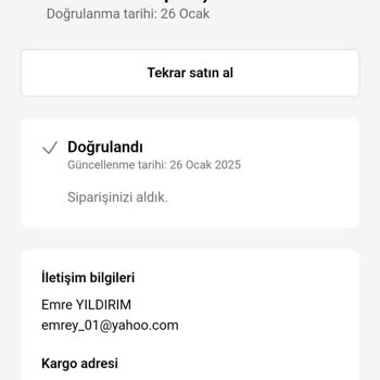Sipariş Sonrası İletişim Sorunu