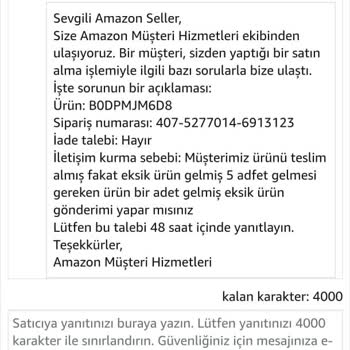 Eksik Gönderim Ve İletişimsizlik Sorunu