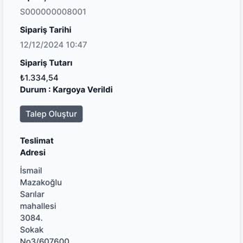 Eksik Ürün Ve Geciken Teslimat Sorunu