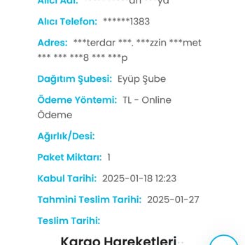 Kargo Teslimatında Yaşanan Gecikme Ve İletişim Sorunları