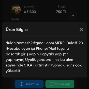 Yanlış Şifre Sorunu Ve 750 TL'lik Hesap Mağduriyeti