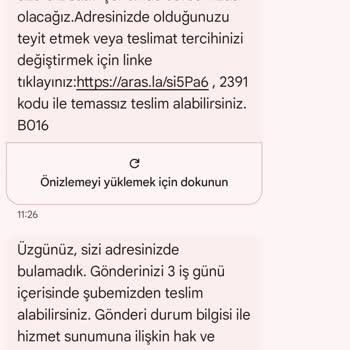 Teslimat Yapılmayan Kargo Ve İletişim Sorunu