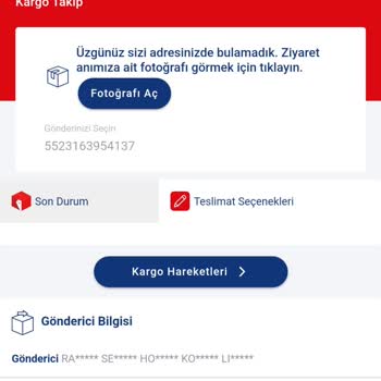 Teslimat Yapılmayan Kargo Ve İletişim Sorunu