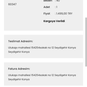 Ürün Teslimatı Ve İletişim Sorunları