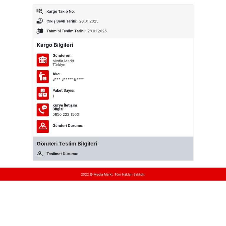Kargom Teslim Edilmedi, Media Markt Ve Pazarama Sorumluluk Almıyor