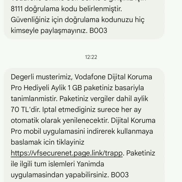 Vodafone Yanımda Uygulaması Paket Hatası Ve Çifte Kesinti Sorunu