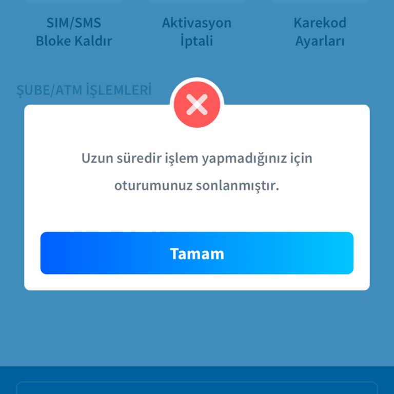 Halkbank Mobil Uygulaması Oturum Sorunu