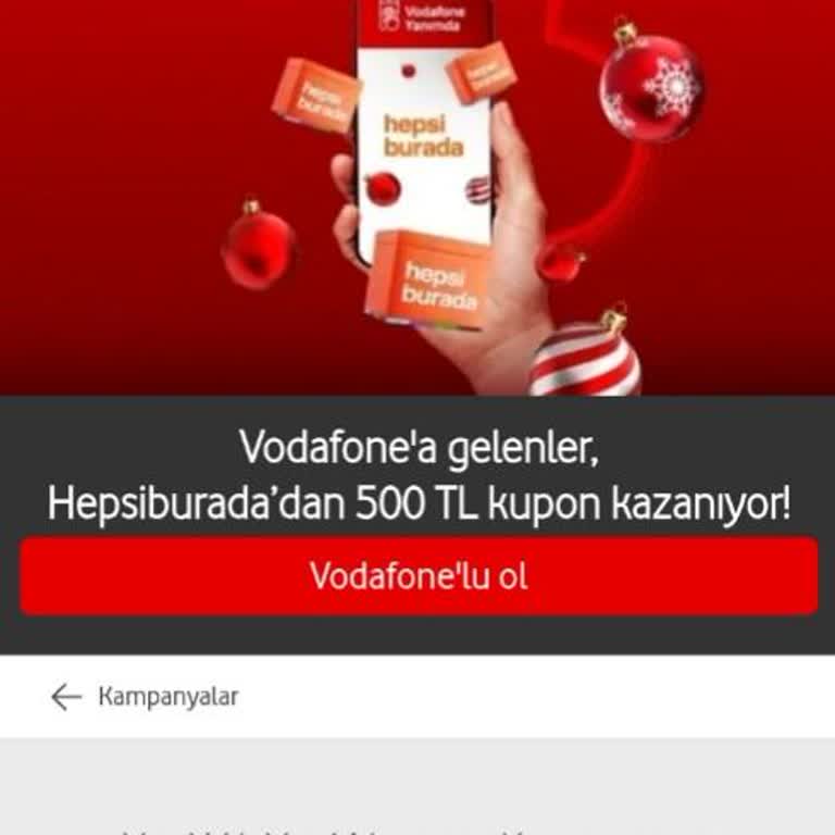 Vodafone'dan Hediye Kuponu Hayal Kırıklığı