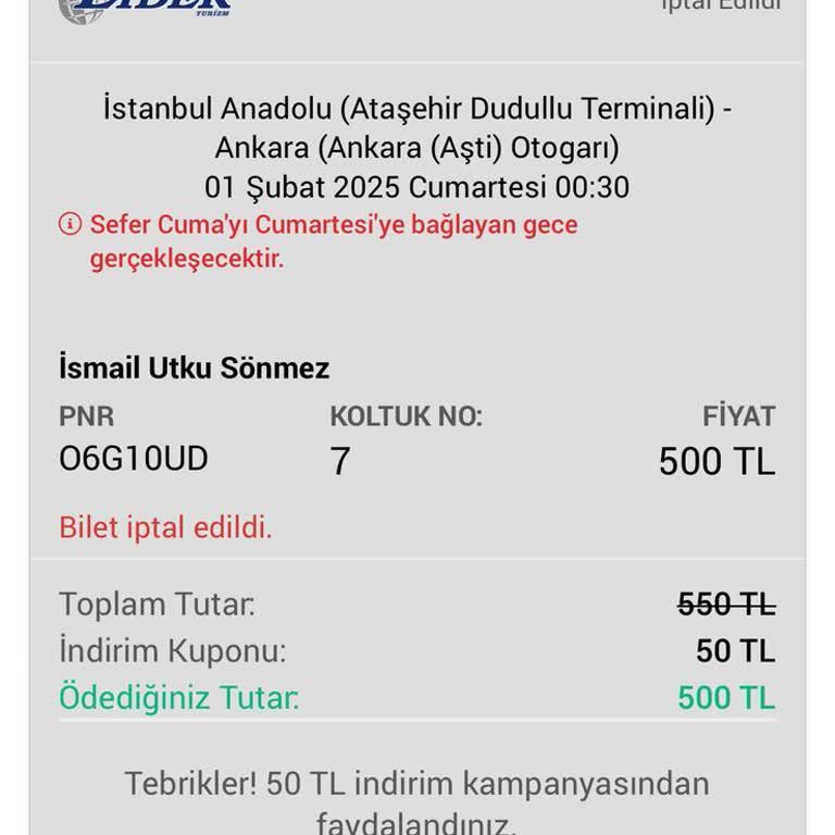 Sorumsuz İptal Ve Yetersiz Müşteri Hizmetleri Deneyimi