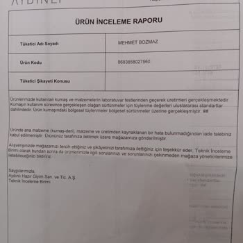 Pierre Cardin Online Mağaza Ürün Kalitesi Hayal Kırıklığı