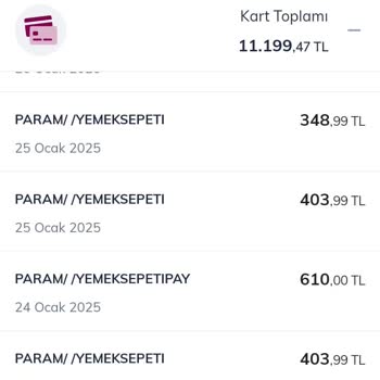Yemek Sepeti Üzerinden Yapılan İzinsiz Ödemeler Ve Yetersiz Destek