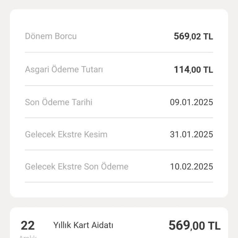 Kredi Kartı Üyelik Aidatının İadesi Talebi