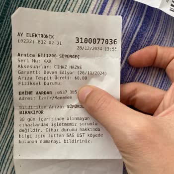 Arızalı Süpürge Ve Yetersiz Müşteri Hizmeti