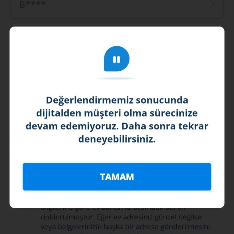Denizbank Mobil Müşteri Olma Sürecinde Sürekli Engel