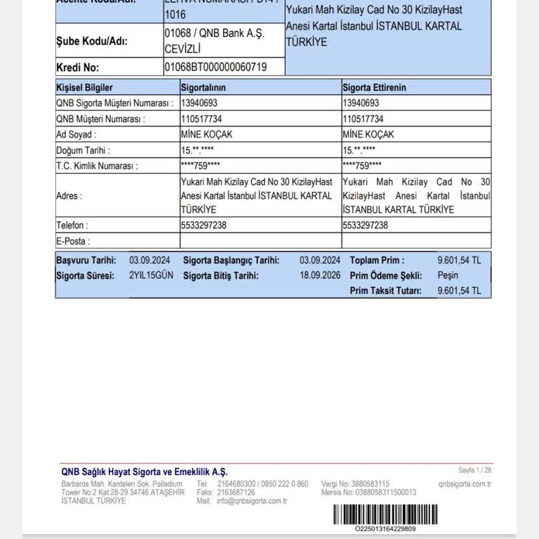 Haksız Sigorta Kesintisi Ve İptal Talebi
