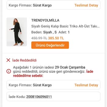 Eksik Ürün İadesi Ve İnatçı Firma Tutumu