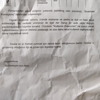 Hatalı Ürün Ve Yetersiz Müşteri Hizmeti