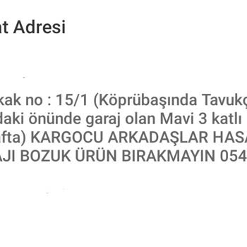 Aras Kargo'nun Yanlış Teslimat Notları Ve İlgisiz Çalışan