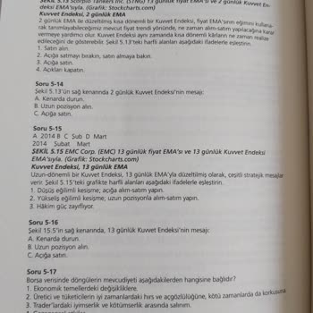 Kitaplarda Grafikler Siyah Ve Eksik Test Soruları