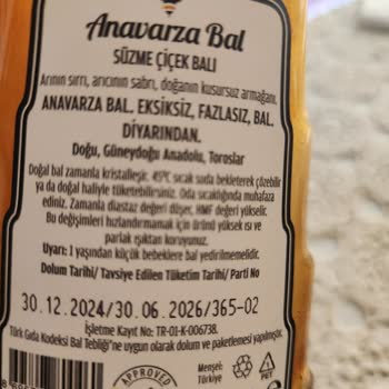 Anavarza Balı Şekerlendi